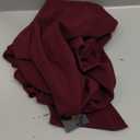 WOOSEA Women Sleeveless V Neck Split Evening Cocktail Long Dress (Large, Burgundy)