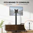 Universal TV Stand Monitor with Mount 100 Degree Swivel Height Adjustable and Tilt Function for 19 to 43 inch LCD, LED OLED TVs,Space Saving Standing Bedroom Living Room Corner,Black