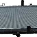 TRQ Radiator Assembly Aluminum Core Compatible with 08-13 Nissan Rogue 14-15 Rogue Select CU13047 NI3010209