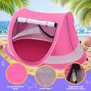 Baby Beach Tent, Pop Up Toddler Travel Bed for Boys or Girls, Sun Shade for Toddler Camping, Infant Portable Sun Shade, Summer Beach Baby