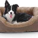 INVENHO Dog Bed Medium Size, Orthopedic Warming Soft Calming Sleeping Durable with AntiSlip Bottom