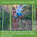 Universal Trampoline Poles, Replacement Poles with Clamp and Hardware and Enclosure Pole Connecters and Screws and Bolts, Pole Caps Fits Most Trampoline