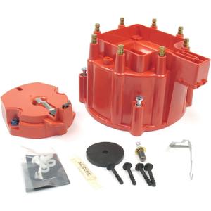 Pertronix D4001 Flame-Thrower Red HEI Distributor Cap and Rotor Kit