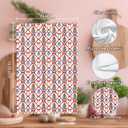 Blue and White Chinoiserie Christmas Tree Kitchen Towels Set of 2,Christmas Dish Towels for KitchenXmas Hand Towels for BathroomGrandmillennial Home Decor 16x24 Inch