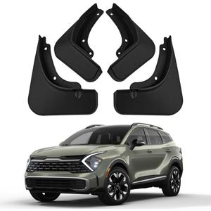 Mud Flaps Compatible with 2026 Kia Sportage Accessories 2025 2024 2023 Splash Guards NQ5 All Weather Fender Guard Mudguards Sediment Protection No Need to Drill Holes