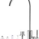 Drinking Water Faucet,Easy to Install Sink Water Filter Faucet,Lead-Free Reverse Osmosis Faucets for Kitchen Bar Sink,Brushed Nickel SUS304 Stainless Steel(Large)