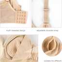 Post Mastectomy Bra for Women,Post Surgery Bra Pocket Bras Wireless Prosthetic Bras for Breast Prosthesis Breast Forms (42B, Skin)