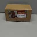 Glintoper Christmas Poinsettia Garland, 5.9 FT Lighted Artificial Garlands with 36 Red Flowers, Battery Operated with Timer Poinsettia String Lights, Light up for Xmas New Year Home Decor