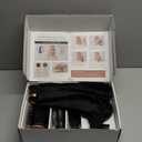 Air Styler 5 in 1, Hair Dryer Brush & Multi-Styler with 110,000 RPM High-Speed Powerful Motor, Auto-Wrap Curler, Cushion Massager, Oval Brush, Diffuser, Nozzle Attachment (Premium Black)