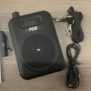 Wireless Voice Amplifier with Wireless Lavalier Mic, Portable Voice Amplifier for Teachers, Instructors, Tour Guides, Bluetooth Speaker with Strap Support USB, Rechargeable (Matte Black)