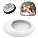 Flower Frog Vase Kit, Ceramic Ikebana Kit,with Flower Frog Pin Frog Flower Stems Holder, for Flower Arrangement, Floral Arrangement, Living Room, and Restaurant Center Decoration. (Green Large Size)