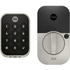 Yale Assure Lock 2 Touch Deadbolt, Satin Nickel Smart Keyless Entry Door Lock with Z-Wave (ZW3) Connected Touch Keypad and Fingerprint Scanner, YRD450-F-ZW3-619