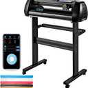 VEVOR Vinyl Cutter, 28inch Vinyl Cutter Plotter with Stand, Adjustable Speed Force for Sign Making Vinyl Plotter, SignMaster Software Vinyl Tape Tools Vinyl Printer with COM/USB/Bluetooth