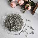 1300Pcs Bright Silver Vase Filler No Hole Pearl Beads, 8mm Art Plastic Beads Pearls for Crafting, Vase Filler for Centerpieces Wedding Party Decoration, Home Table Decor, DIY Crafts