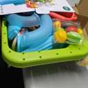 Dinosaur Sand and Water Table for Toddlers 2-8, 11-in-1 Outdoor Water Play Table with Electric Circulating Spray and Sensor-Activated Mist, Summer Backyard Sensory Toys for Boys Girls Ages 3-5 4-6, 17.24 in × 17.09 in × 22.83 in
