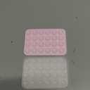 Anteel 2 Pack Silicone Suction Phone Case Mount, Non Slip Sticky Grip, Silicon Adhesive Suction Cup Mount, Strong Grip Holder for Selfies and Videos (LightPink&Translucent)