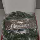 24 Inch Real Touch Christmas Wreath for Front Door: Norfolk Pine Wreath with Welcome Wooden Sign - Large Artificial Green Wreath for Outdoor Indoor Wall Porch Windows Fireplace Decor