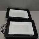 2 Pack 250W Led Flood Lights Outdoor,Super Bright 37000LM Security Lights with Plug,Exterior IP66 Waterproof 5000K Daylight White FloodLight for Basketball Court, Yard, Garden,Parking lot etc