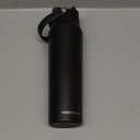 Frost Buddy 32oz Insulated Water Bottle with Straw & Chug Lid | Leak-Proof Stainless Steel | 24-Hours Cold | Sweat-Proof, Cup Holder Friendly | Ideal for Gym, Travel, Sports & Everyday Hydration (Black)