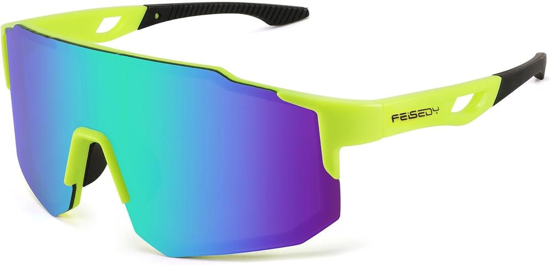 FEISEDY Sports Sunglasses for Men, Women and Teens - Baseball, Biking, Cycling UV400 Protection B2388