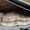 vivorug 6x9 Area Rugs, Ultra-Soft Washable Rug for Living Room Dinner Room Bedroom, Non-Slip Vintage Rug, Indoor Carpet Large Area Rug, Earth Tone (Rust/Antique)