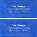 LotFancy Ice Pack for Injuries, Pack of 2, Reusable Hot Cold Pack for Therapy, Cooling or Heating Pad for First Aid, Back Shoulder Neck Head Feet Pain Relief, 11 x 5 Inches