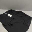 Neineiwu Women's Casual Loose Round Neck Blouse 3/4 Sleeve Chiffon Blouse, XL