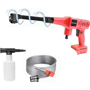 Cordless Pressure Washer for Milwaukee 18V 48-11-1865 Battery, 700 PSI Handheld Car Pressure Washer with 6 in1 Nozzle for Car Cleaning (Battery Not Included)