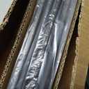 Iron Stair Balusters 5/8" Round Hollow Metal Wrought Iron Spindles for Indoor Staircase & Deck Railing 44" Long Plain Railing Pickets, Satin Black Powder Coated (15 Pack, 44")