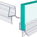 POZIA Clear Frameless Glass Shower Door Bottom Seal | Shower Door Sweep for Leak-Proof, Quick Installation to Create Reliable Water Barrier (1PACK-1/4in-23mm Gap)