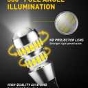 AUXITO 912 921 LED Bulbs for Backup Reverse Light Bulbs, 42-SMD 6000K Ultra Bright White, Non-polarity 906 W16W T15 921 LED Bulb Direct Back Up Parking Light Replacement Lamp, Pack of 2