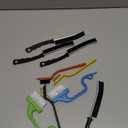 Cleaning Brush, 9 Pcs Hard Bristle Crevice Cleaning Brush Set for Kitchen Bathroom Toilet Grout Bottle Gap Window Tracks, Multifunctional Home Essentials Scrub Cleaning Tools (01. Black(9p))