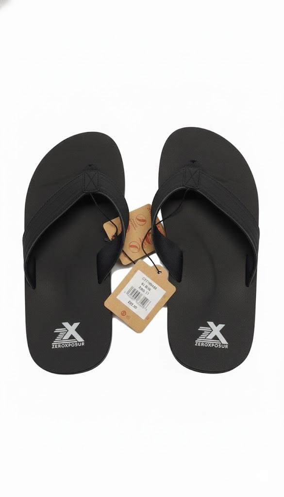 Zeroxposur Men's Flip-Flops, Outdoor Footwear, Black, Size 11