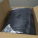 CozyLux Queen Comforter Set Black, 7 Pieces Bed in a Bag, Black Comforter Queen Size, All Season Bedding Sets with Stitch Quilted Comforter, Flat Sheet, Fitted Sheet, Pillowcases
