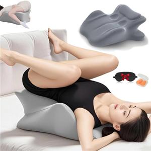 27 Degree Couples Pillow for Couples Sweet Spot Intimacy Pillows, Maintains Perfect 30 Angle Every Time, Firm Foam that Won?t Shift, Waterproof & Washable Cover (Gray)