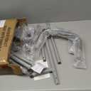 HOMLAND Raised Toilet Seat with Handles, Toilet Seat Riser for Seniors with Adjustable Height & Width, FSA/HSA Eligible 400lb Handicap Elevated Toilet Seat for Elderly, Pregnant, Fit Any Toilet (Grey)