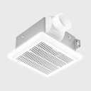 Tech Drive Bathroom Exhaust Fan with Light, 70 CFM,Super Quiet 1.5Sone Bathroom Fan with Light, 800lm 3CCT LED,3000K/4000K/5000K Selectable,Energy Star Certified, 3inch Duct, White