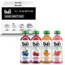 Bai Flavors Variety Pack, Antioxidant Infused Water Beverage, with Vitamin C and No Artificial Sweeteners, 18 fl oz bottles, 12 pack | Antioxidant Infused, with Vitamin C BBD 7/19/2026