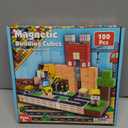 Annexfun Magnetic Blocks-100PCS Magnetic Building Blocks, Magnetic Blocks Road with Car STEM Toddler Kids Toys, Construction Toys for Kids Ages 3+, Christmas Birthday Gifts for Boys & Girls