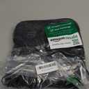 3 Slots Wireless Microphone Case with Foam, Mic Carrying Bags with Shoulder Strap Microphone Carrying Case for Party, Singing (Black)