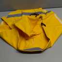 NACOCO Large Dog Raincoat Adjustable Pet Water Proof Clothes Lightweight Rain Jacket Poncho Hoodies with Strip Reflective (XL, Yellow)