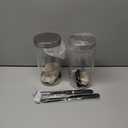 50oz Sourdough Starter Jar Kit, Large Capacity Sourdough Jar, Wide Mouth Sourdough Bread Starter Kit for Perfect Sour Dough Bread, Sourdough Starter Kit (Black, 2 Pack)