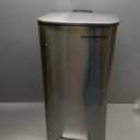 SONGMICS Kitchen Trash Can, 8-Gallon (30 L) Trash Bin, Stainless Steel Garbage Can, with Inner Bucket, Soft Close and Stays Open, Metallic Silver ULTB593E01