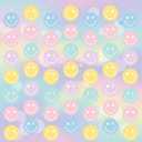 Cindeer 8 Pcs Smile Face Birthday Decorations Pastel Smile Face Garlands for Classroom Hanging Banners Pastel Paper Cutouts for Back to School Baby Shower Wedding Birthday Party Decor Supplies