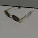 livho 2025 Trendy Oval Sunglasses - Stylish Polarized Shades for Everyday - Retro Metal Frames, Gold/ Green