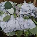 Artificial Bridesmaid Bouquets - Set of 4 Silk Rose Flowers Bouquet Wedding Rustic Small Floral Centerpieces for Marriage Proposal Party Anniversary Dining Table Decorations - Blue,7 Inch