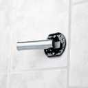 Moen Brushed Nickel 5-Foot Curved Fixed Mount Shower Curtain Rod with Pivoting Flanges, CSR2165BN