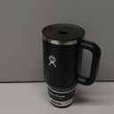 Hydro Flask Travel Tumbler with Handle, Lid and Straw - Insulated Stainless Steel in 32 Oz Black