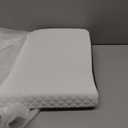 Derila Cervical Neck Pillow for Sleeping - Ergonomic Neck Support Pillow for Back, Stomach, Side Sleeper Contour Memory Foam Pillows for Shoulder Relief - 19.7" x 11.8" x 3.9"