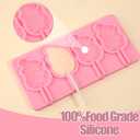 3 x 1 Pcs Christmas Candy Mold, Santa Claus Chocolate Fondant Mold, Reusable Kitchen Baking Supplies for Cake Decoration Cupcake Topping Flower Paste Cookie Mousse Sugar Craft DIY Clay Resin